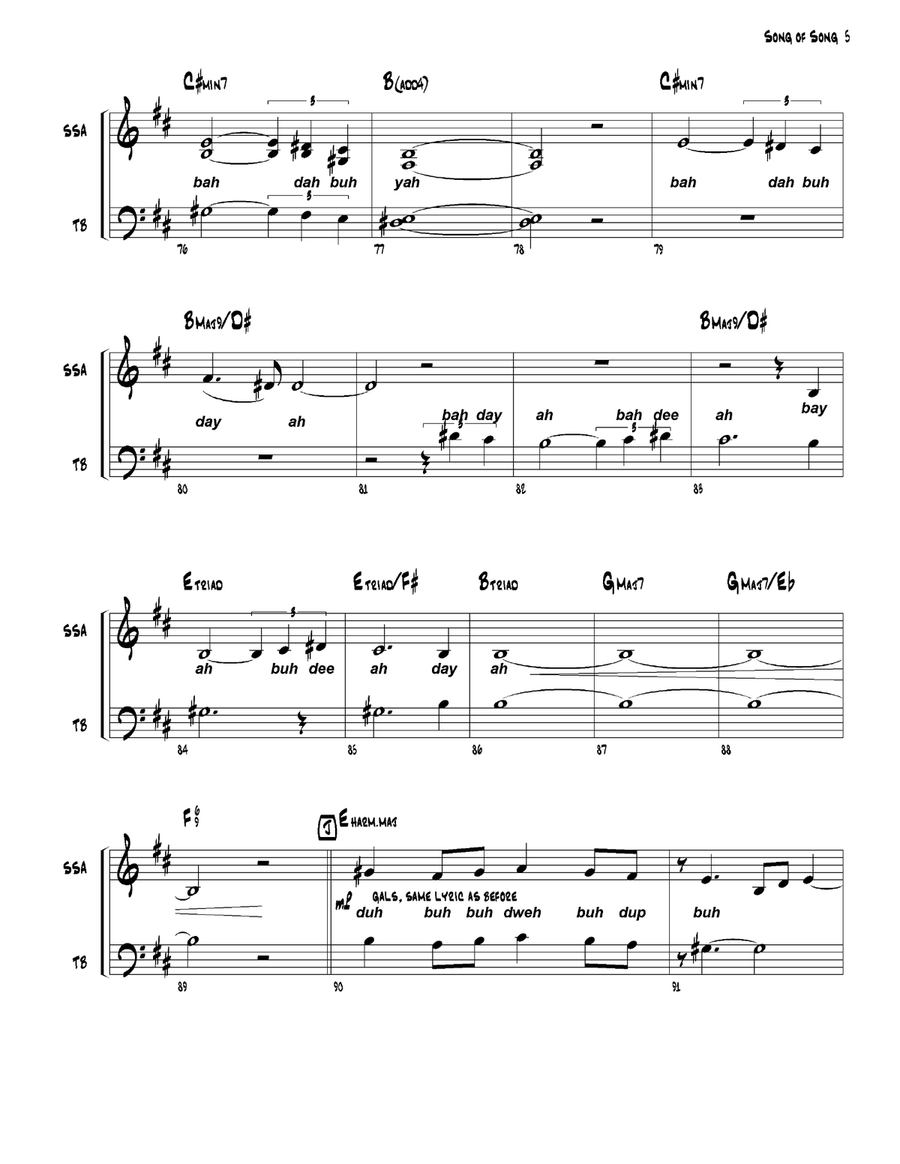 Sing A Song Of Song Divisi scores gallery preview page 5