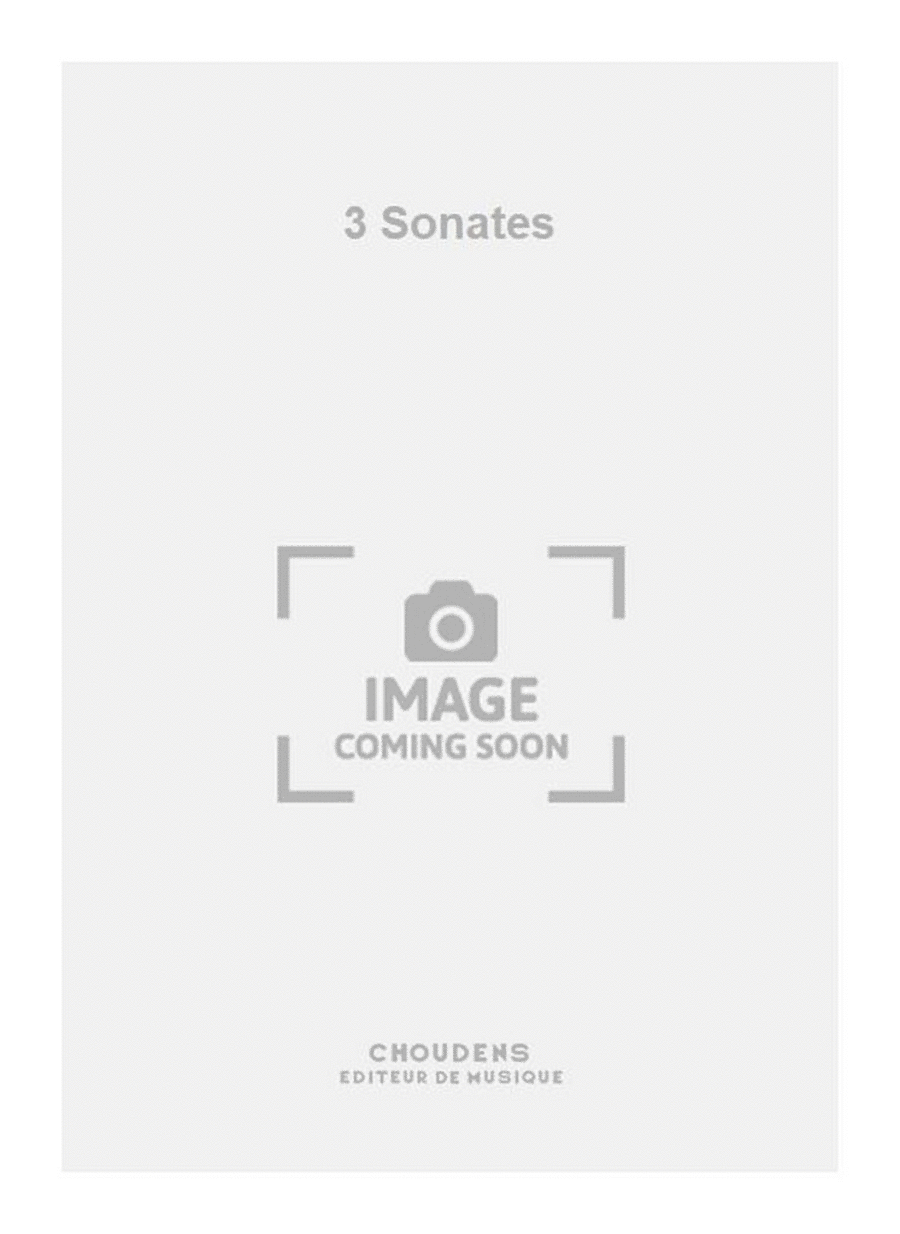 3 Sonates Pedal Harp scores gallery preview page 1