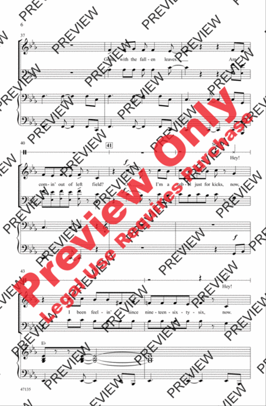 Feel It Still 4-Part scores gallery preview page 6