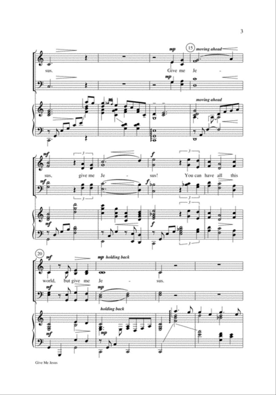 Give Me Jesus Give Me Jesus 4-Part scores gallery preview page 10