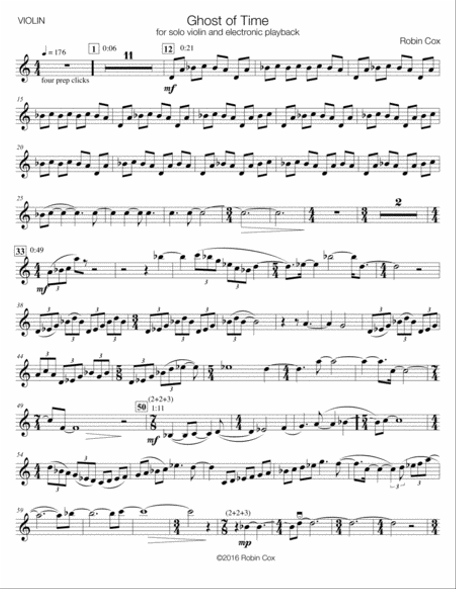 Ghost of Time Violin Solo scores gallery preview page 2