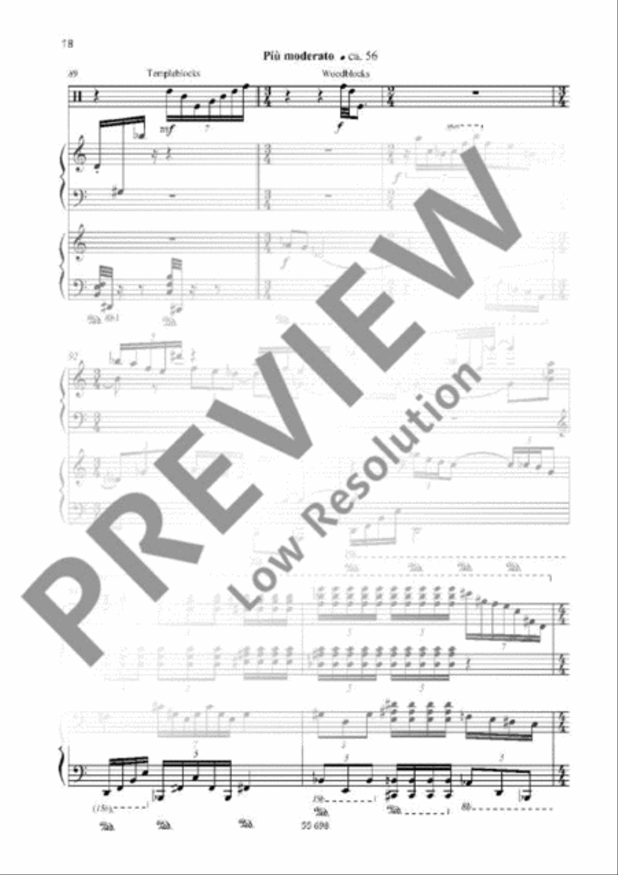 Poème Poème Percussion scores gallery preview page 18