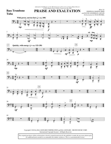 Praise And Exaltation - Bass Trombone/Tuba