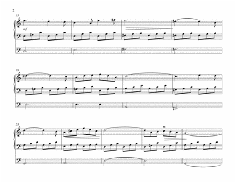 Schubert - Ave Maria, Organ Solo Organ Solo scores gallery preview page 2