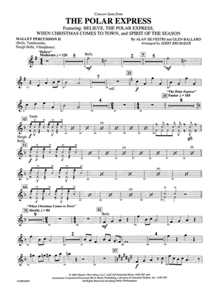 The Polar Express, Concert Suite from: 2nd Mallet Percussion