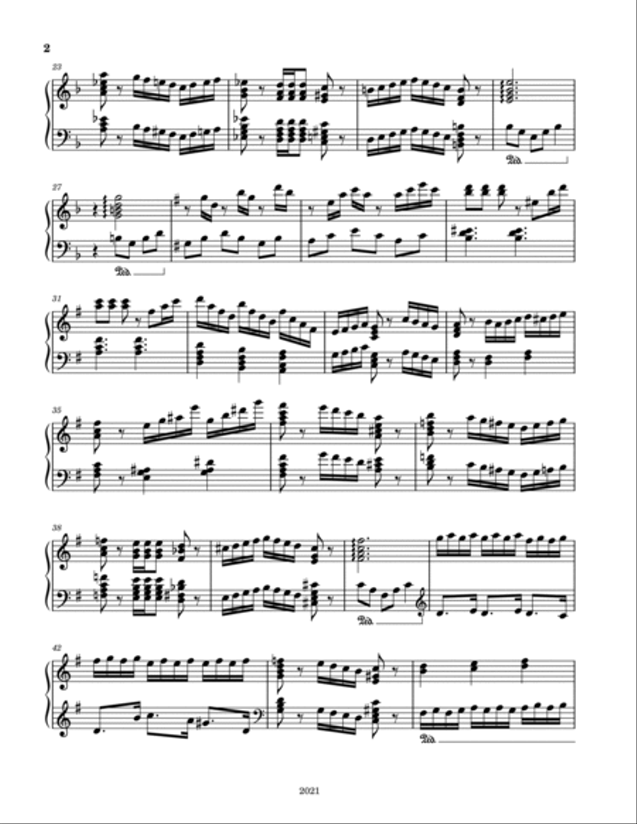 Clear Sailing Clear Sailing Piano Solo scores gallery preview page 2