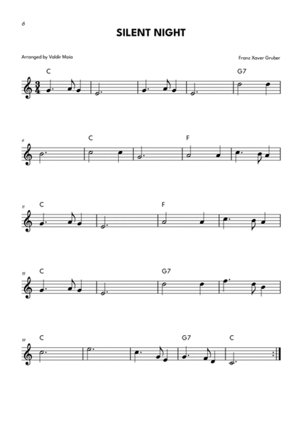 20 Christmas Carols (+ CHORDS) - For any C instrument