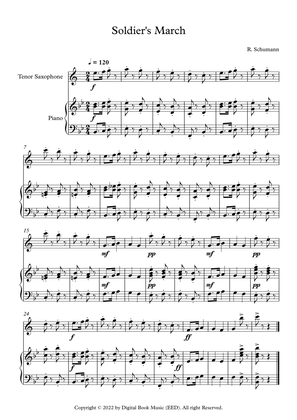 Soldier's March - Robert Schumann (Tenor Sax + Piano)