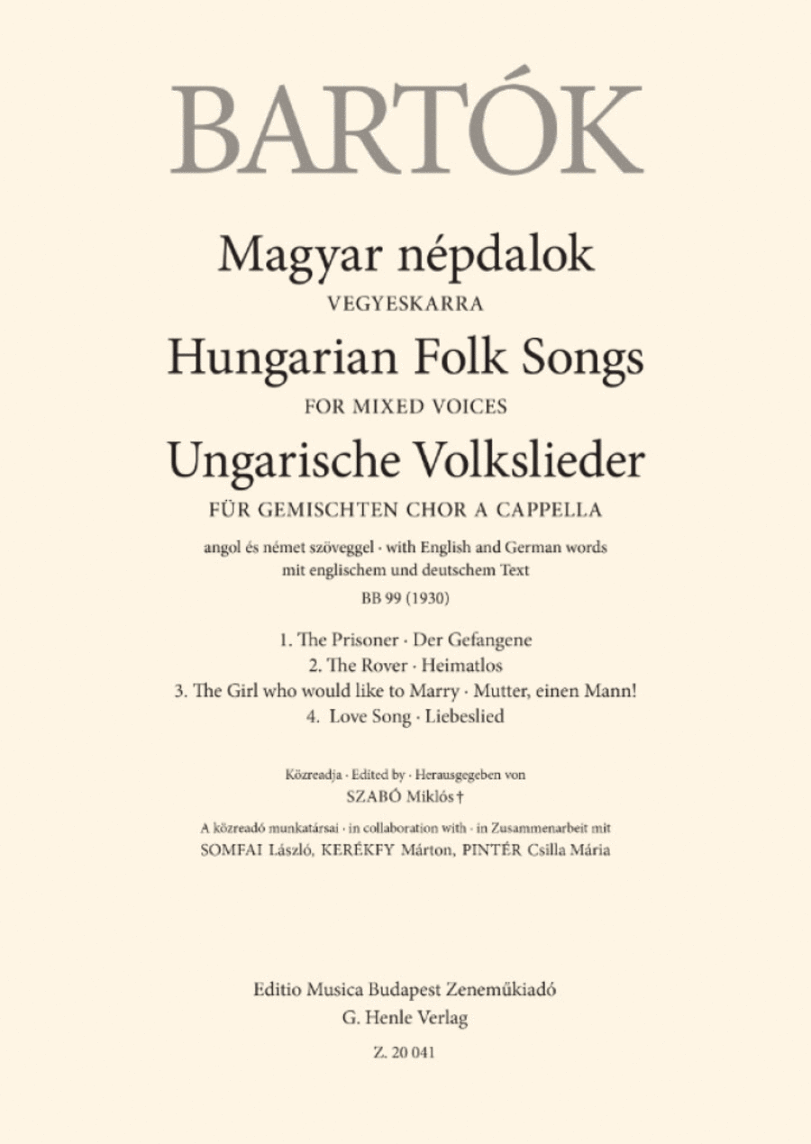 Hungarian Folk Songs