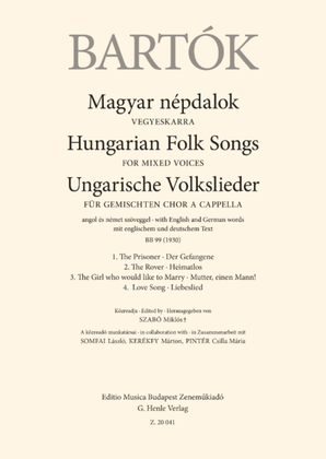 Book cover for Hungarian Folk Songs