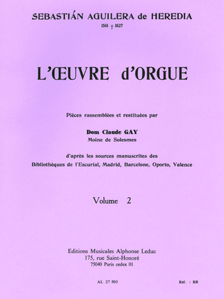 Book cover for L'oeuvre D'orgue Vol.2 (organ)