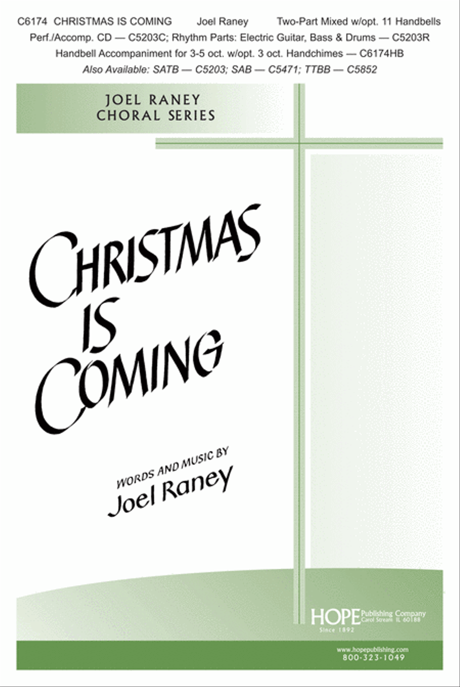 Christmas Is Coming Choir scores gallery preview page 1