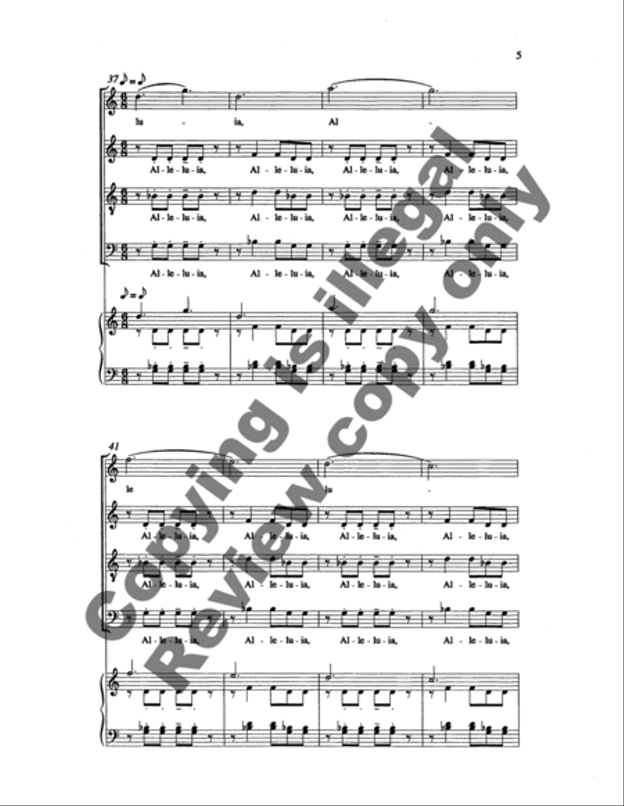 Alleluia 4-Part scores gallery preview page 9