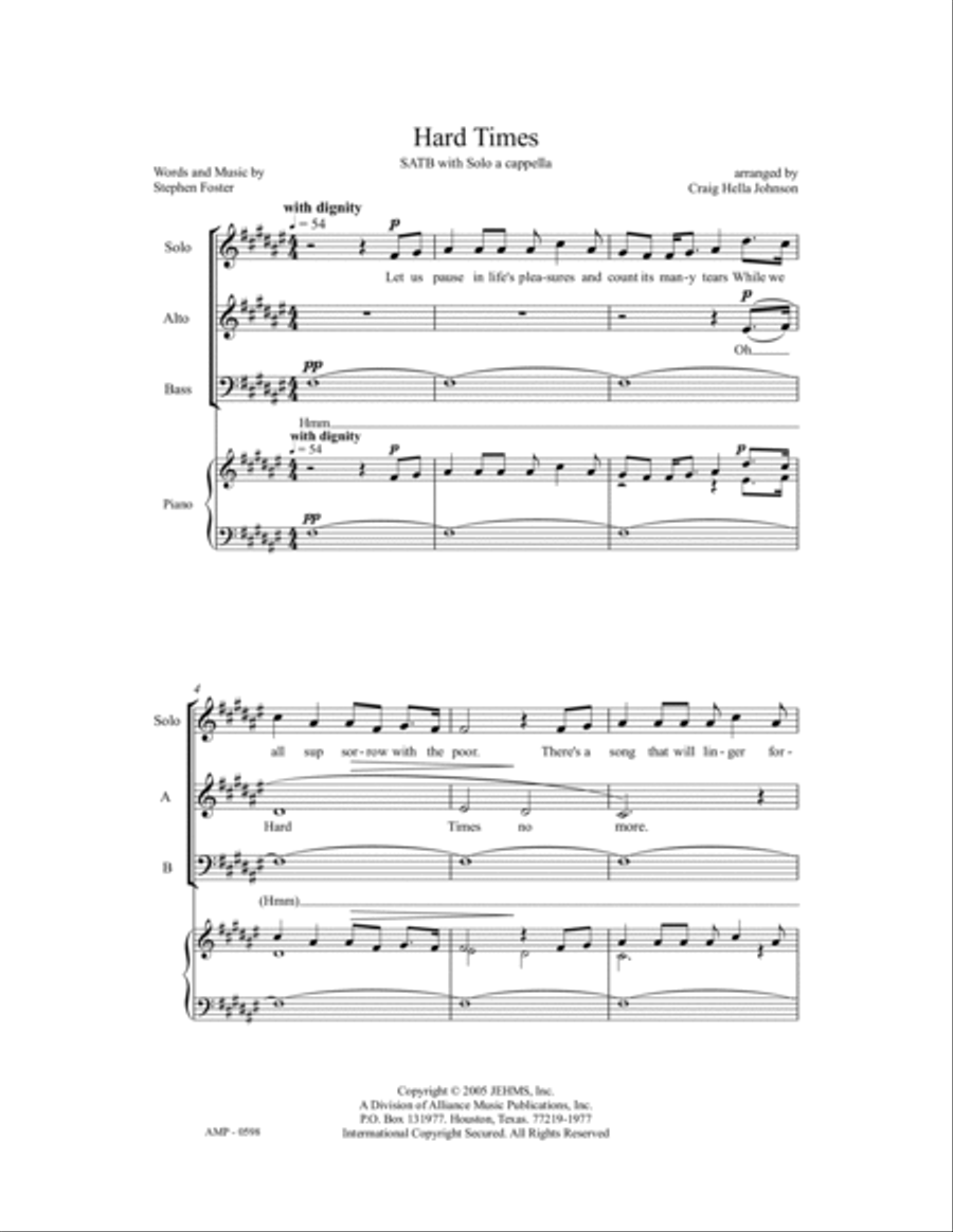 Hard Times 4-Part scores gallery preview page 7