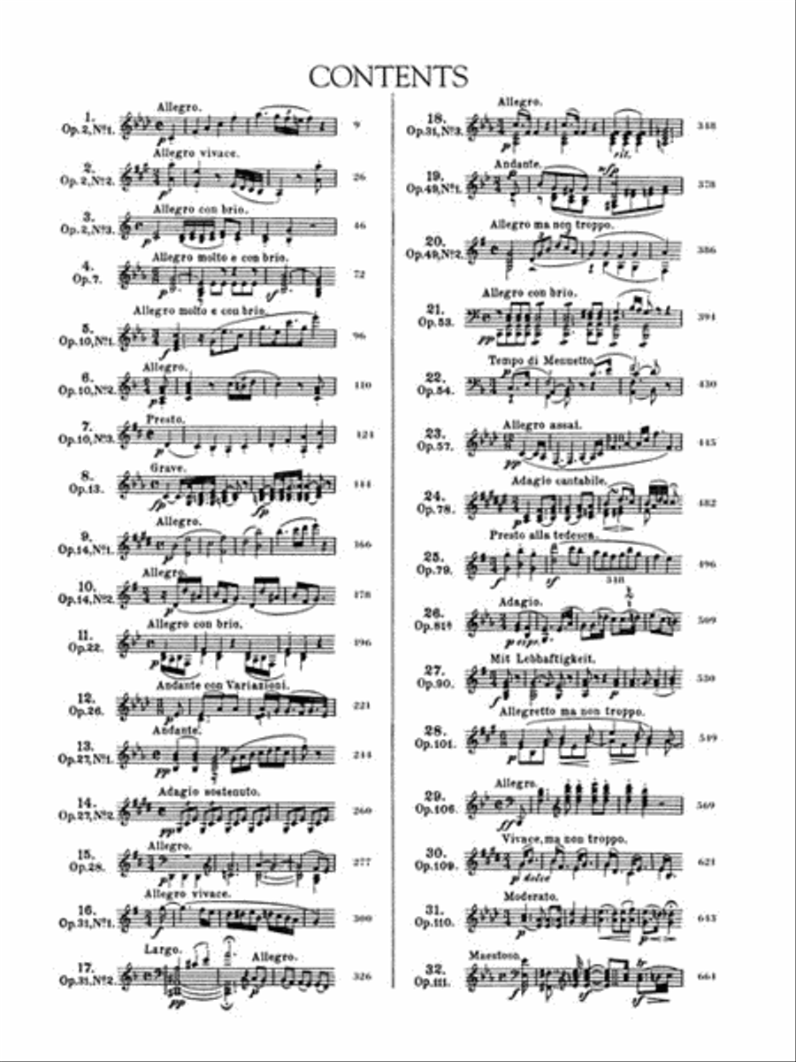 Beethoven – Complete Piano Sonatas Piano Solo scores gallery preview page 2