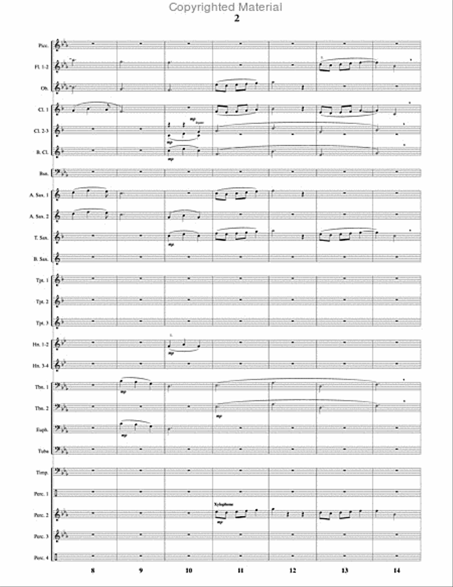 Tinker to Evers to Chance Concert Band scores gallery preview page 3