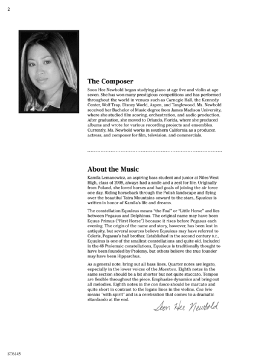 Equuleus: Score Equuleus: Score String Orchestra scores gallery preview page 2