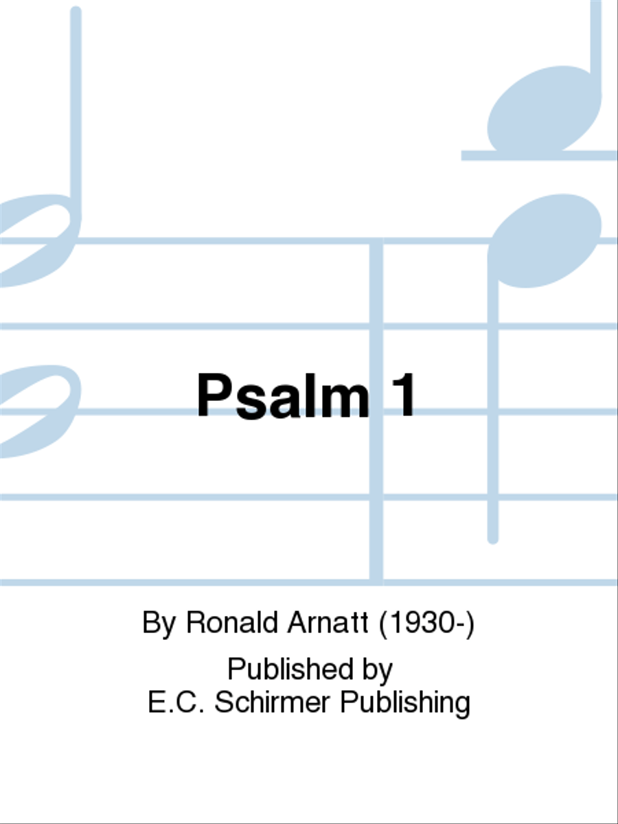 Psalm 1 Unison Choir scores gallery preview page 1