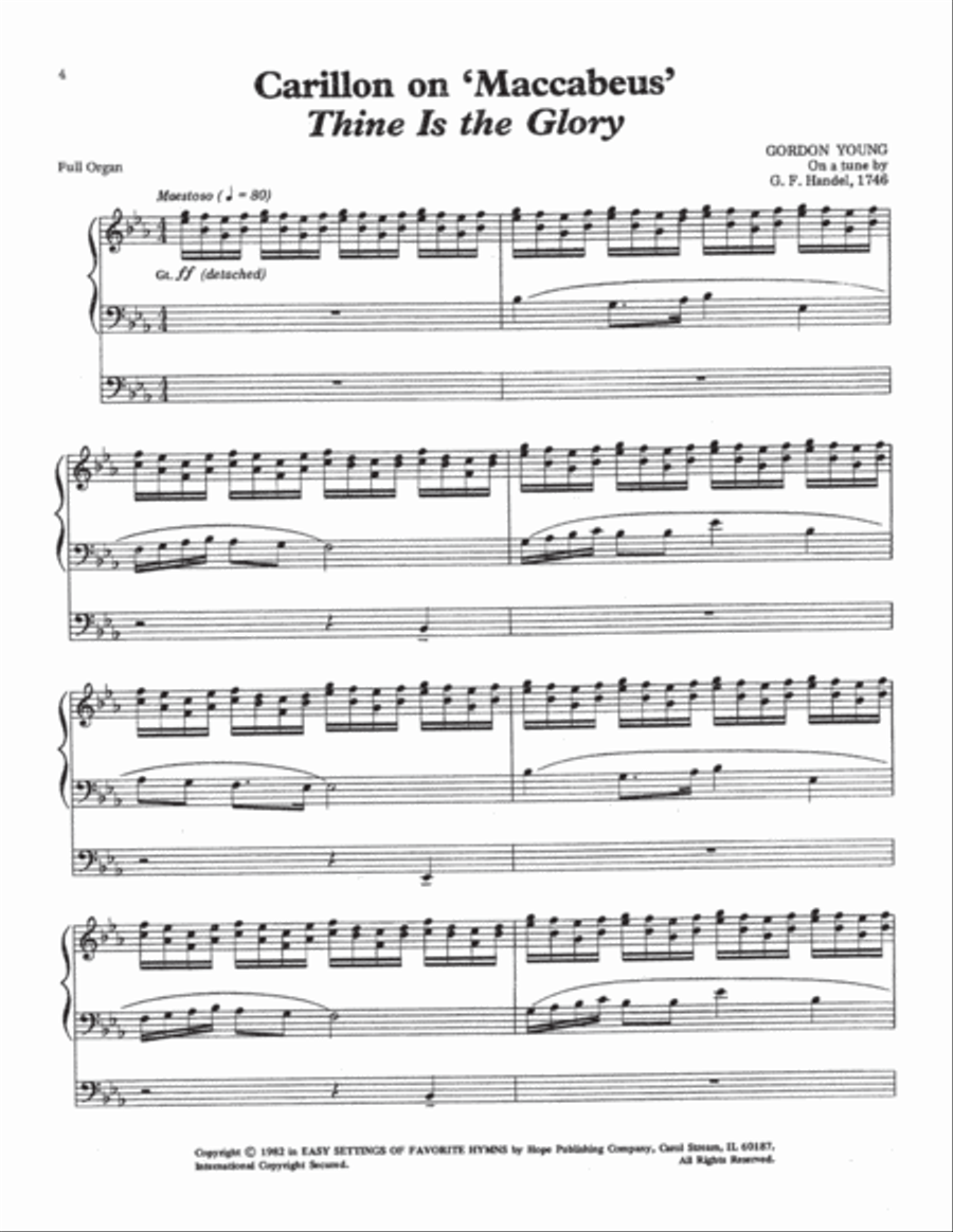 Easy Settings of Favorite Hymns-Digital Download Easy Settings of Favorite Hymns-Digital Download Organ scores gallery preview page 6