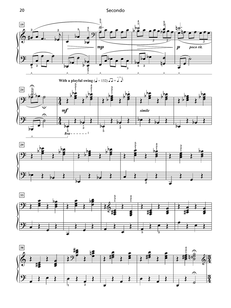 La Belle Seine - Piano Duet (1 Piano, 4 Hands) 1 Piano, 4-Hands scores gallery preview page 3