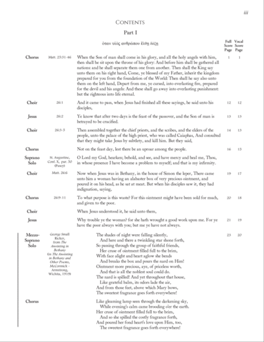St. Matthew Passion (Libretto) - Score Only Full Orchestra scores gallery preview page 3