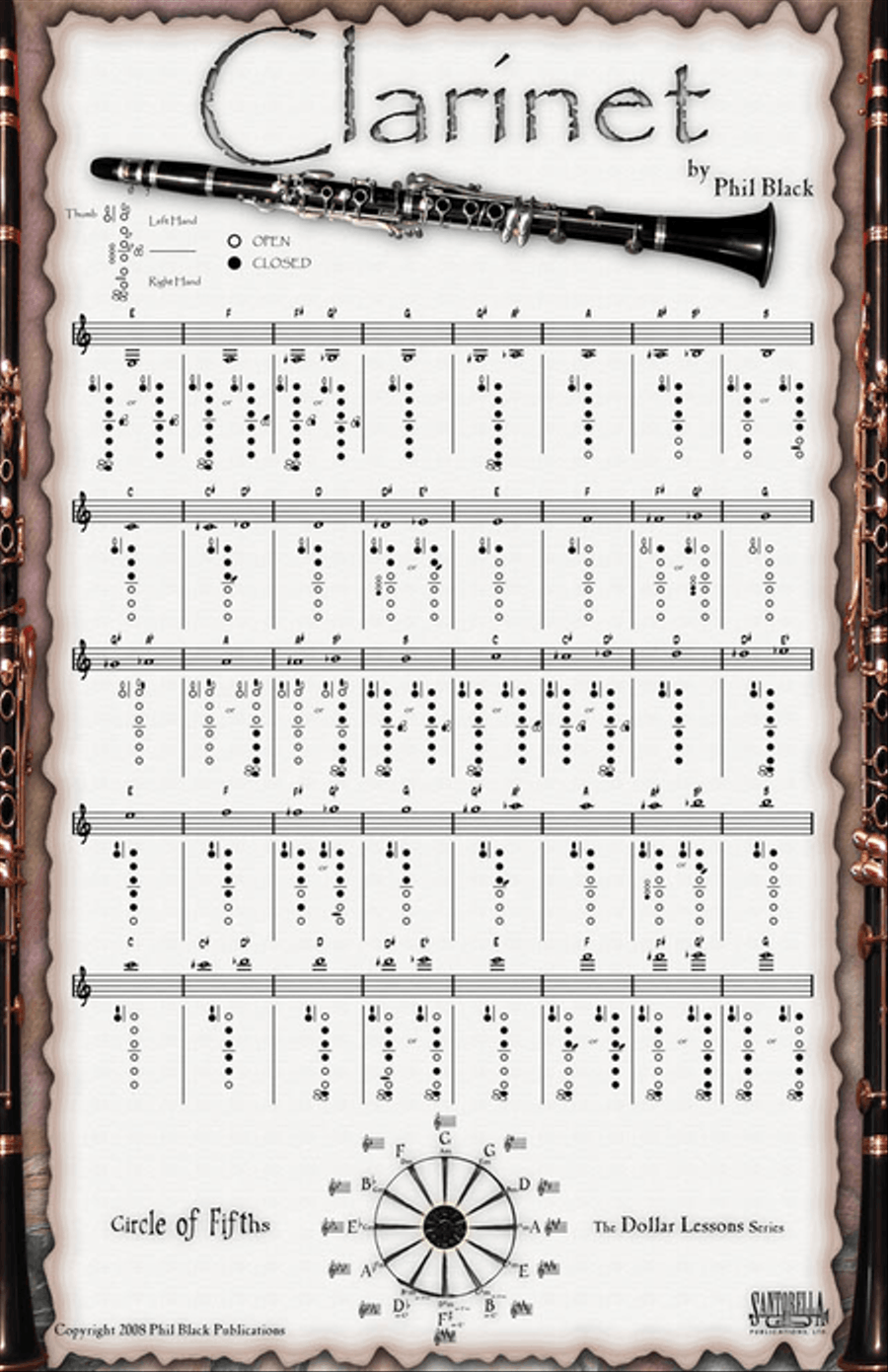 Instrumental Poster Series - Clarinet Clarinet Solo scores gallery preview page 1