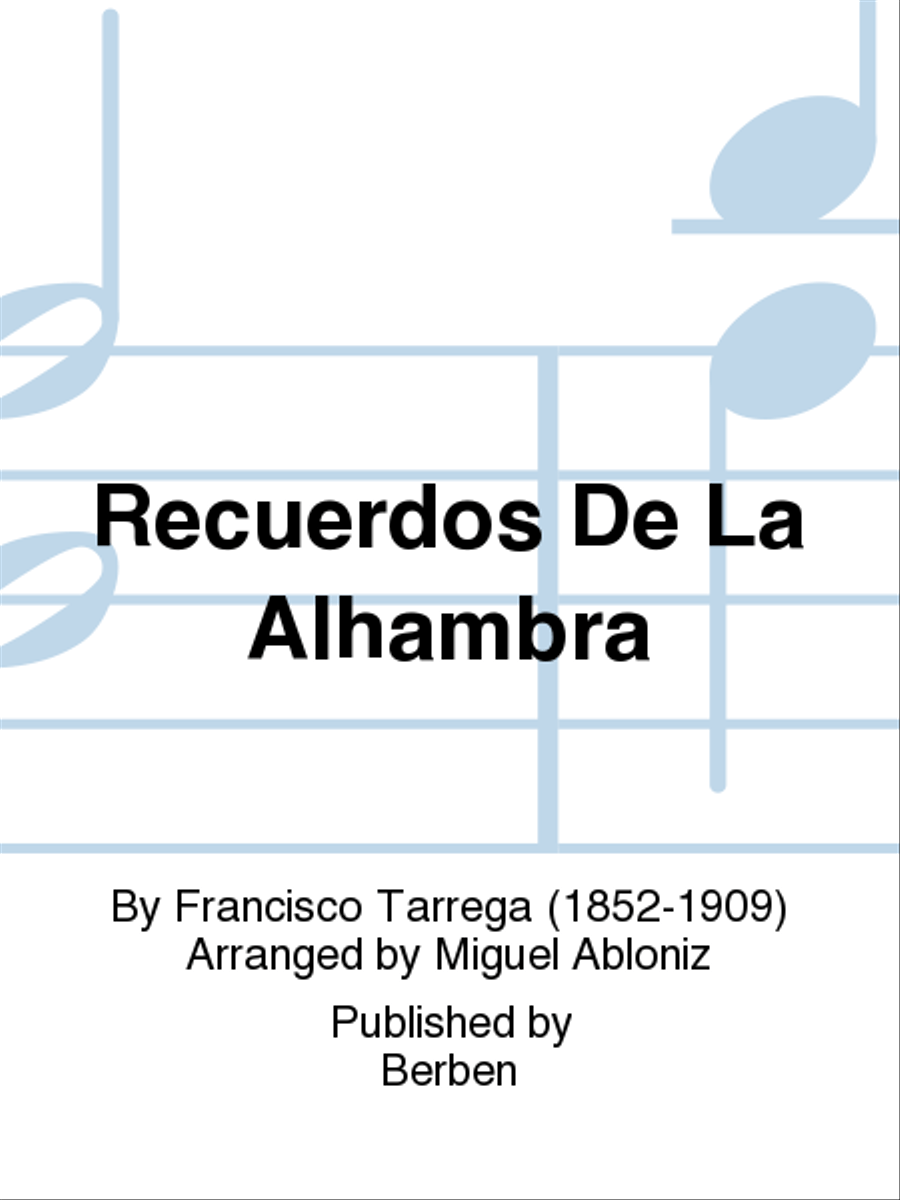 Recuerdos De La Alhambra Chamber Music scores gallery preview page 1