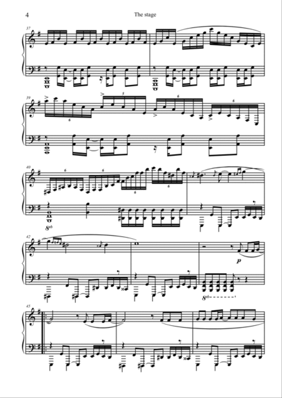 The Stage Piano Solo scores gallery preview page 4