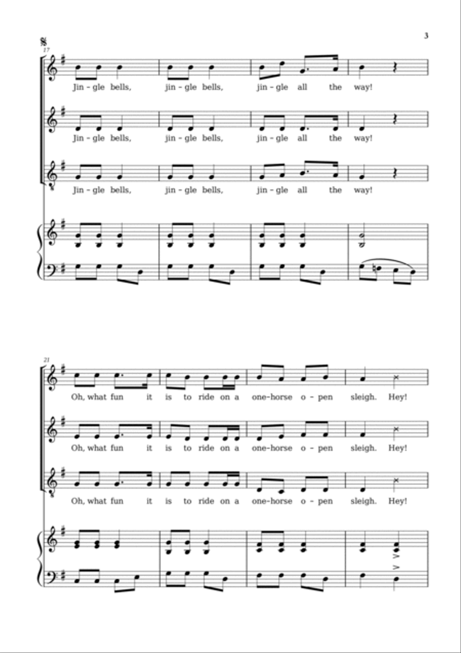 Jingle Bells SAT scores gallery preview page 3