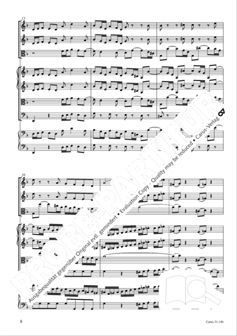Through bitter tribulation we enter into God's kingdom (Wir mussen durch viel Trubsal in das Reich Gottes eingehen) 4-Part scores gallery preview page 9