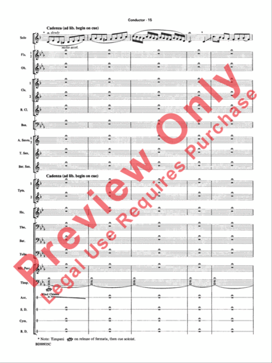 Christmas Concerto Concert Band scores gallery preview page 18