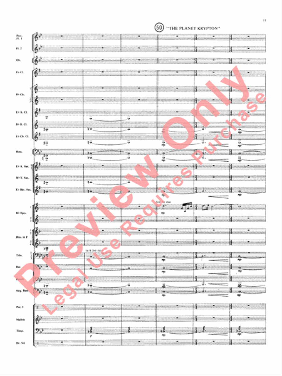 Superman Superman Concert Band scores gallery preview page 12