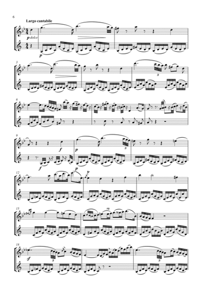 Haydn Quartet No 41 arr. flute and clarinet