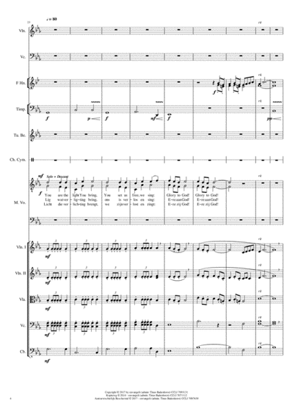 Song of Simeon - Lied van Simeon - Score image number null