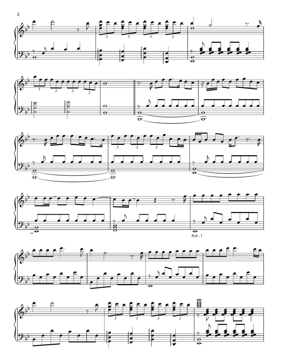 drivers license Piano Solo scores gallery preview page 2