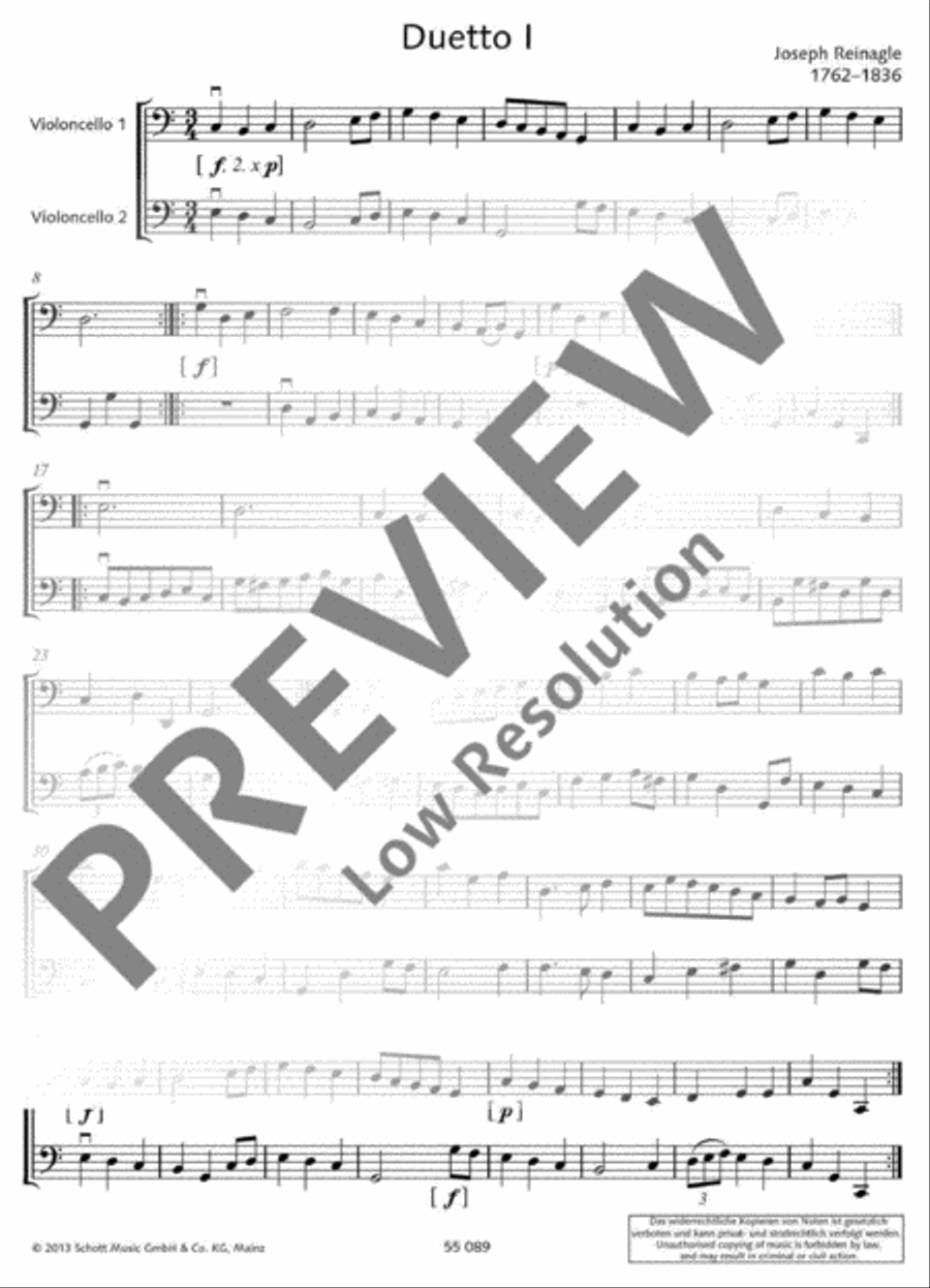 12 Progressive Duets Cello scores gallery preview page 5