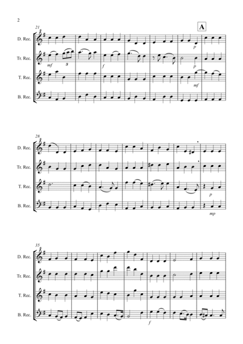 Largo (from Handel's Opera Xerxes) for Recorder Quartet image number null