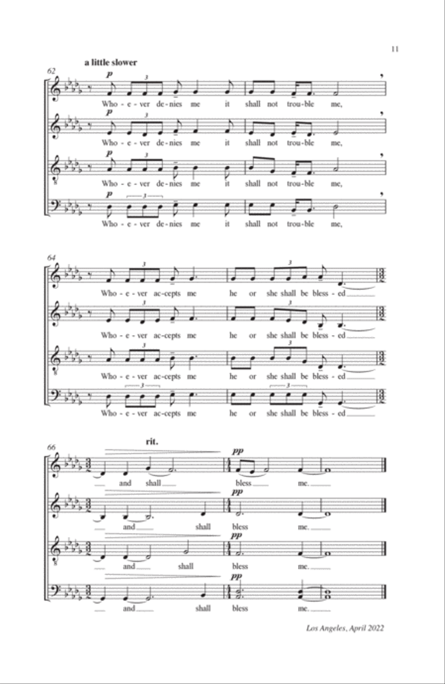 All Seems Beautiful To Me 4-Part scores gallery preview page 8