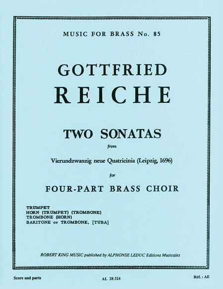 Sonatas No.21 & No.22 (quartet-brass)