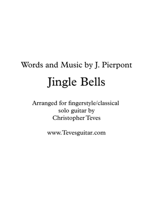 Book cover for Jingle Bells for easy solo guitar
