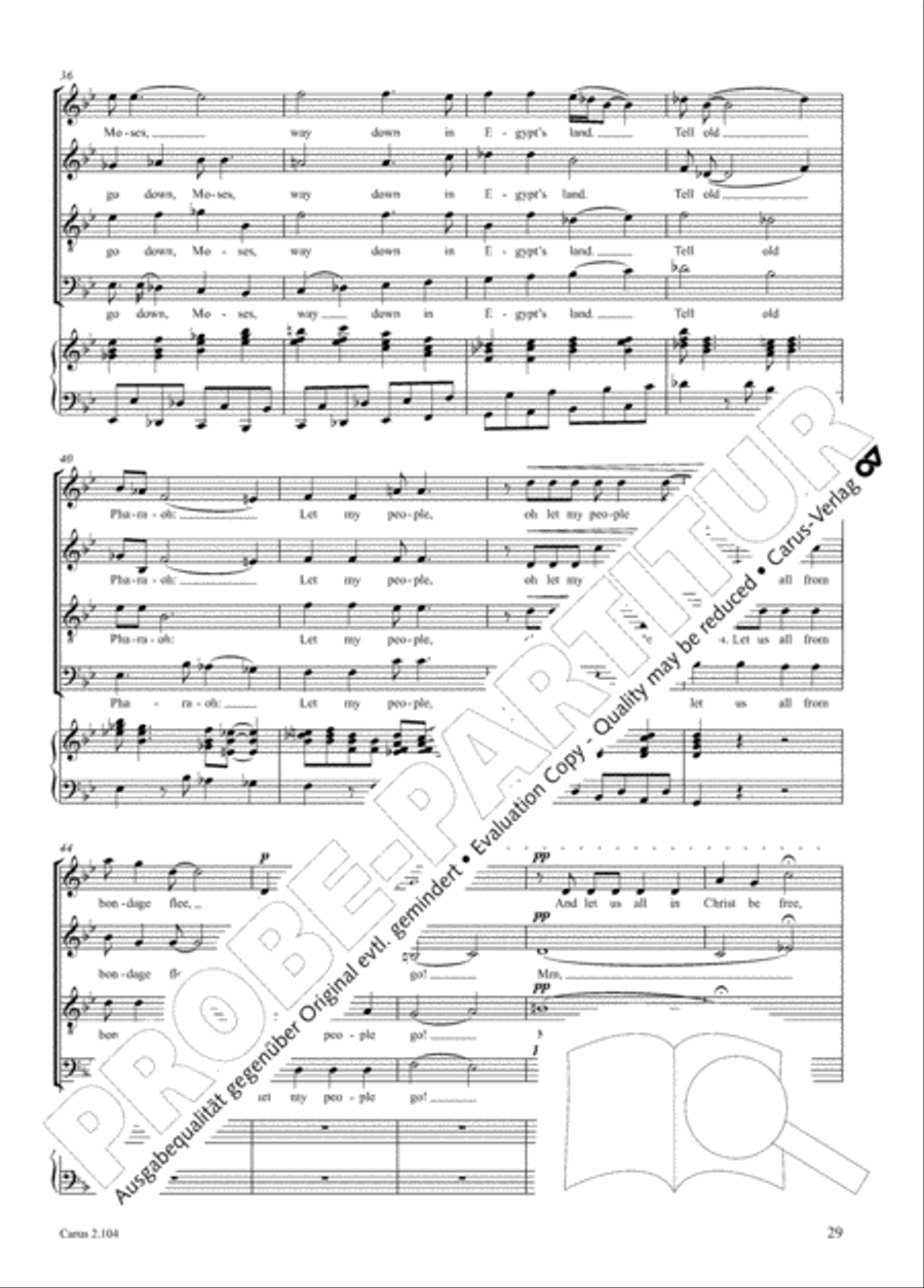 Hallelujah. Gospels and Spirituals for mixed choir Mixed Choir scores gallery preview page 17