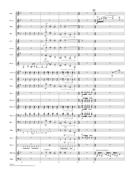 Selections from The Nightmare Before Christmas - Full Score