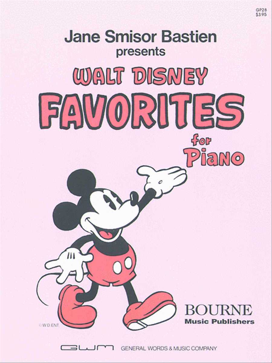 Walt Disney Favorites For the Piano