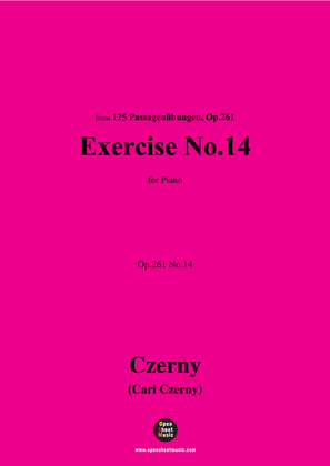 Book cover for C. Czerny-Exercise No.14,Op.261 No.14