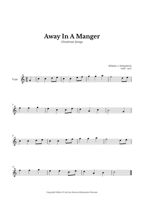 Away In A Manger for Easy Flute Solo