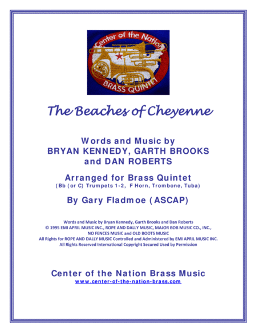 The Beaches Of Cheyenne Brass Ensemble scores gallery preview page 1