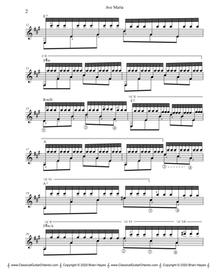 Ave Maria (Schubert) (Standard Notation)