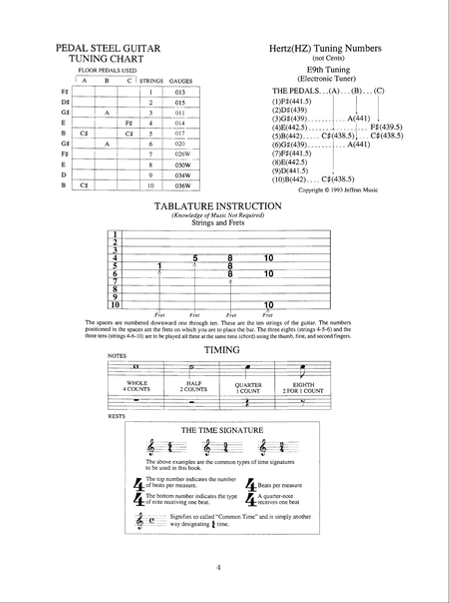 Easiest Country Pedal Steel Guitar Book Electric Guitar scores gallery preview page 10