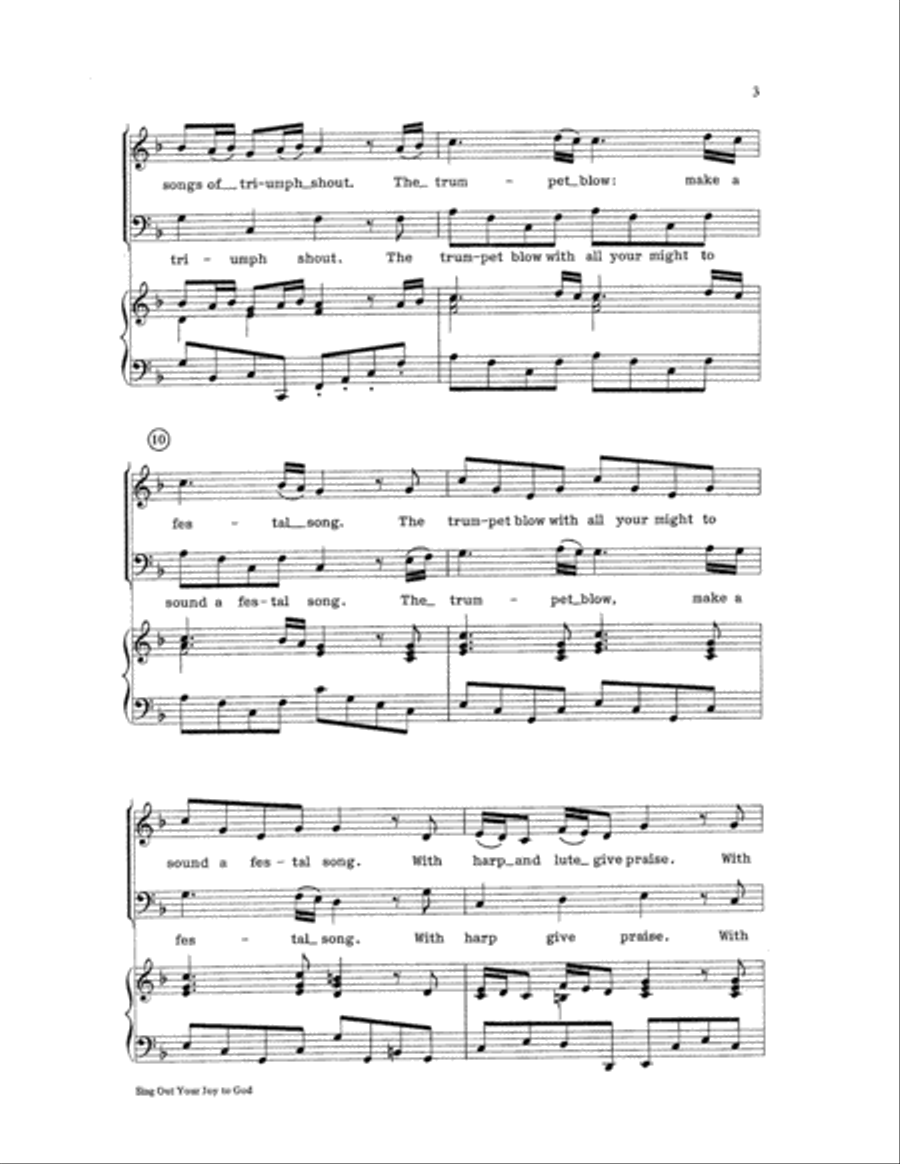 Sing Out Your Joy to God Sing Out Your Joy to God 2-Part scores gallery preview page 3