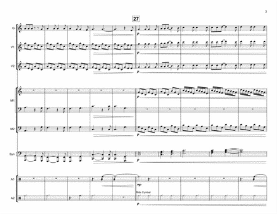 Hallelujah Percussion Ensemble scores gallery preview page 4